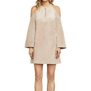 BCBGMAXAZRIA Laguna Faux-Suede Shift Dress